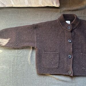 Babaa no 23 cardigan in Earth
